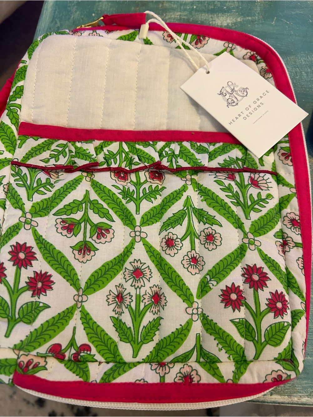 Quilted Bible cover heart of Grace